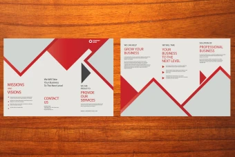 طرح لایه باز بروشور سه لتی تبلیغاتی برای تمام مشاغل و خدمات شماره 24