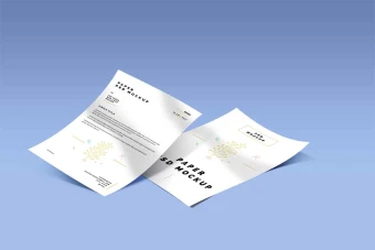 موکاپ پوستر و تراکت تبلیغاتی لایه باز