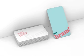 موکاپ کارت ویزیت لایه باز دورو دورگرد