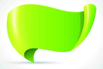 ریبون پس زمینه اطلاعیه یا متن رنگ سبز