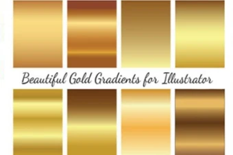 گرایدنت طلایی برای ایلاستریتور
