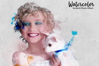 دانلود فایل لایه باز افکت آب رنگ