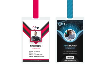 طرح کارت آویز گردنی، ای دی کارت و کارت شناسایی