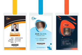 طرح کارت آویز گردنی، ای دی کارت و کارت شناسایی