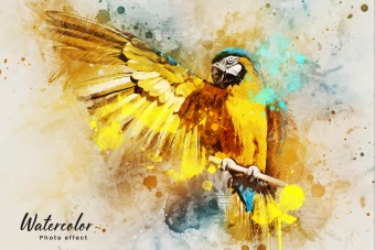 دانلود طرح لایه باز افکت نقاشی