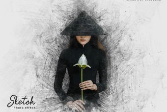 دانلود طرح لایه باز افکت نقاشی احساسی