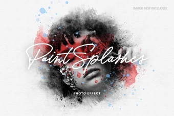 دانلود طرح لایه باز افکت نقاشی  رنگ روغن