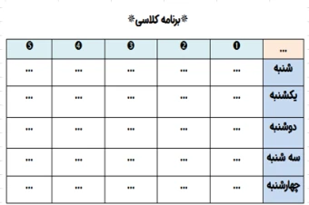 برنامه کلاسی