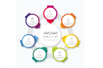 فایل لایه باز اینفوگرافیک همراه با پوشه فونت