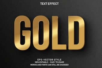 استایل فونت طلایی