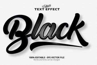 استایل فونت سیاه