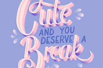 استایل فونت صورتی