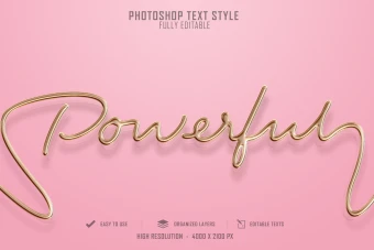 استایل فونت طلا