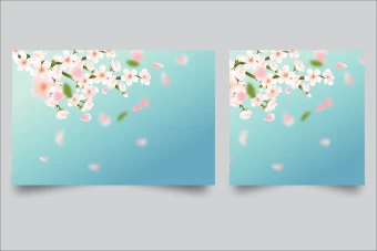 طرح لایه باز با موضوع بهار برای تولید پوستر، بنر و کارت پستال