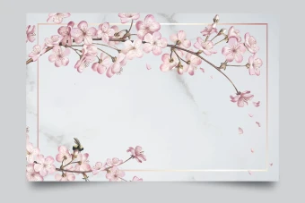 طرح لایه باز با موضوع بهار برای تولید پوستر، بنر و کارت پستال