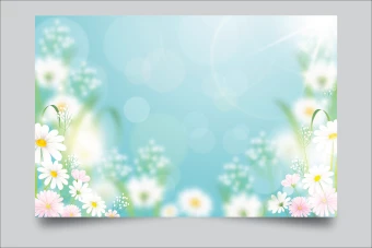 طرح لایه باز با موضوع بهار برای تولید پوستر، بنر و کارت پستال