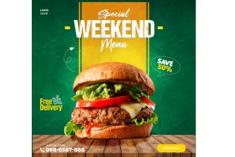 قالب پست لایه باز برگر