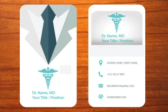 طرح لایه باز کارت ویزیت پزشکی شماره 14