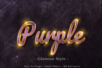 استایل متن بنفش