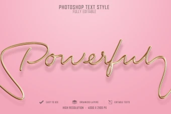 استایل متن طلایی