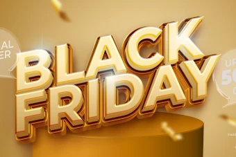 استایل متن سه بعدی طلایی 14عددی