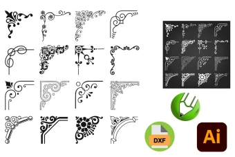 مجموعه وکتور گوشه شماره 4