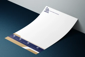 دانلود فایل لایه باز سربرگ اداری شرکتی A4