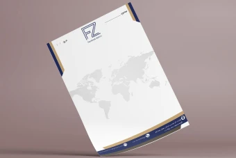 دانلود فایل لایه باز سربرگ A4 اداری شرکتی