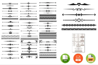 پکیج وکتور حاشیه - قاب - شماره 4