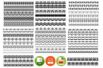 پکیج وکتور حاشیه - قاب - شماره 6