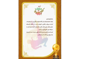 لوح تقدیر لایه باز ورزشی