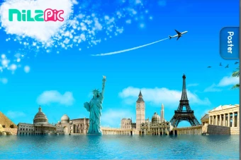 پوستر لایه باز تور و سفر