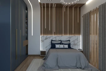 اتاق مستر مدرن با رندر