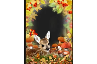 فریم و قاب با طرح آهو