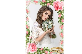 فریم و قاب ویژه عروس