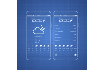 طرح لایه باز و قابل ویرایش قالب آب و هوا