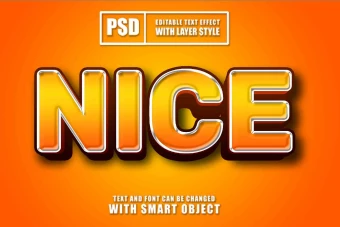 افکت متن نارنجی