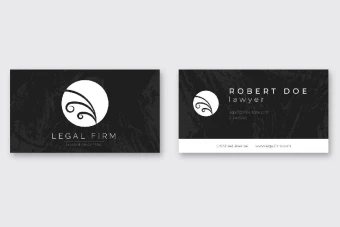 کارت ویزیت (بیزینس) حرفه ای با طراحی گوتیک و مجلسی ایلاستریتور