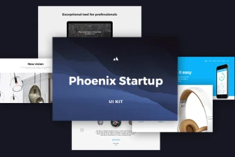 UI وب سایت حرفه ای و مجلسی مخصوص طراحی وب سایت(PSD)
