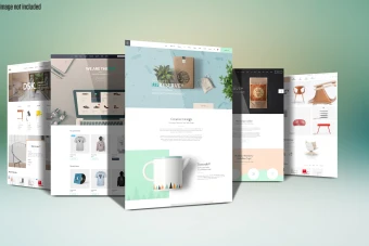 موکاپ نمایش وب سایت