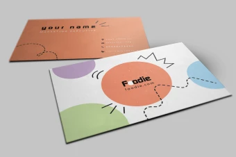 فایل لایه باز گرافیکی کارت ویزیت شخصی در فتوشاپ