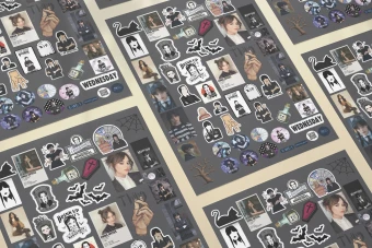 استیکر پک - استیکر - برچسب ونزدی مناسب چاپ روی لیبل کاغذی براق در سایز A4