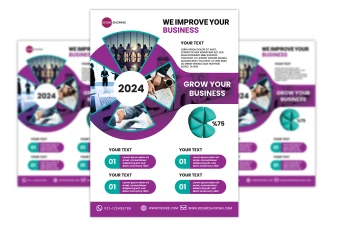 قالب لایه باز پوستر و تراکت تبلیغاتی