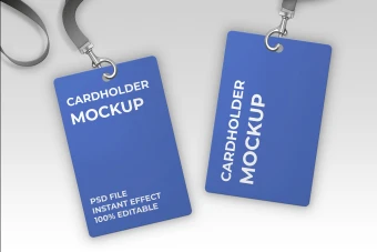 دانلود موکاپ آویز گردن شرکت در چند فرمت، مخصوص ویرایش