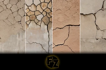 فایل تکسچر یا پس زمینه ترک روی دیوار