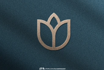 دانلود فایل لایه باز موکاپ لوگو پرز دار