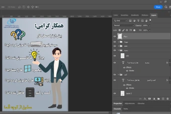 پوستر یادآوری موارد مورد نیاز موقع ترک دفتر یا محل کار ویژه نصب در ادارات،کارخانجات، مدارس و ...