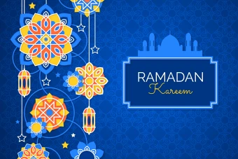 فایل لایه باز پس زمینه ماه رمضان