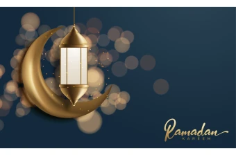 فایل لایه باز پس زمینه ماه رمضان