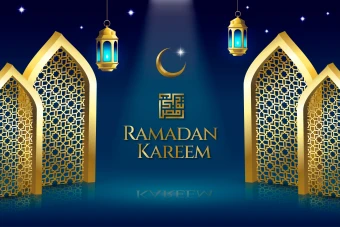 فایل لایه باز پس زمینه ماه رمضان
